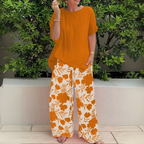 Women's 2 Piece Wide Leg Pant Set