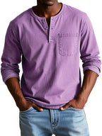 Men's Long-Sleeve Henley Shirt