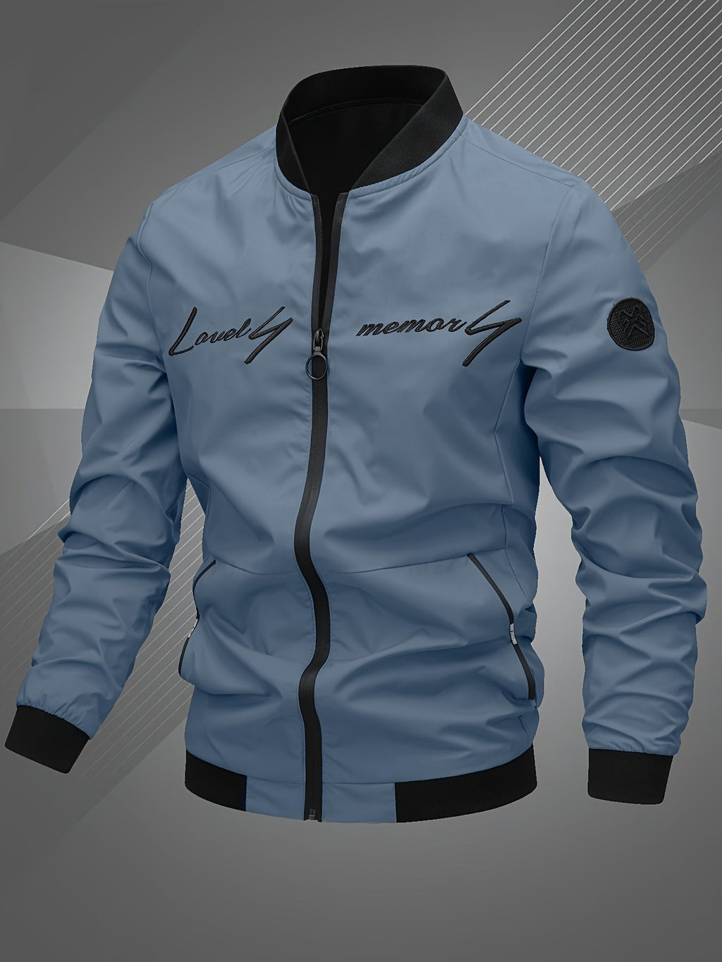 Men’s Lightweight Zip-Up Bomber Jacket
