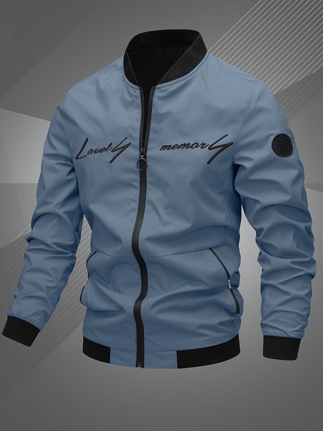 Men’s Lightweight Zip-Up Bomber Jacket