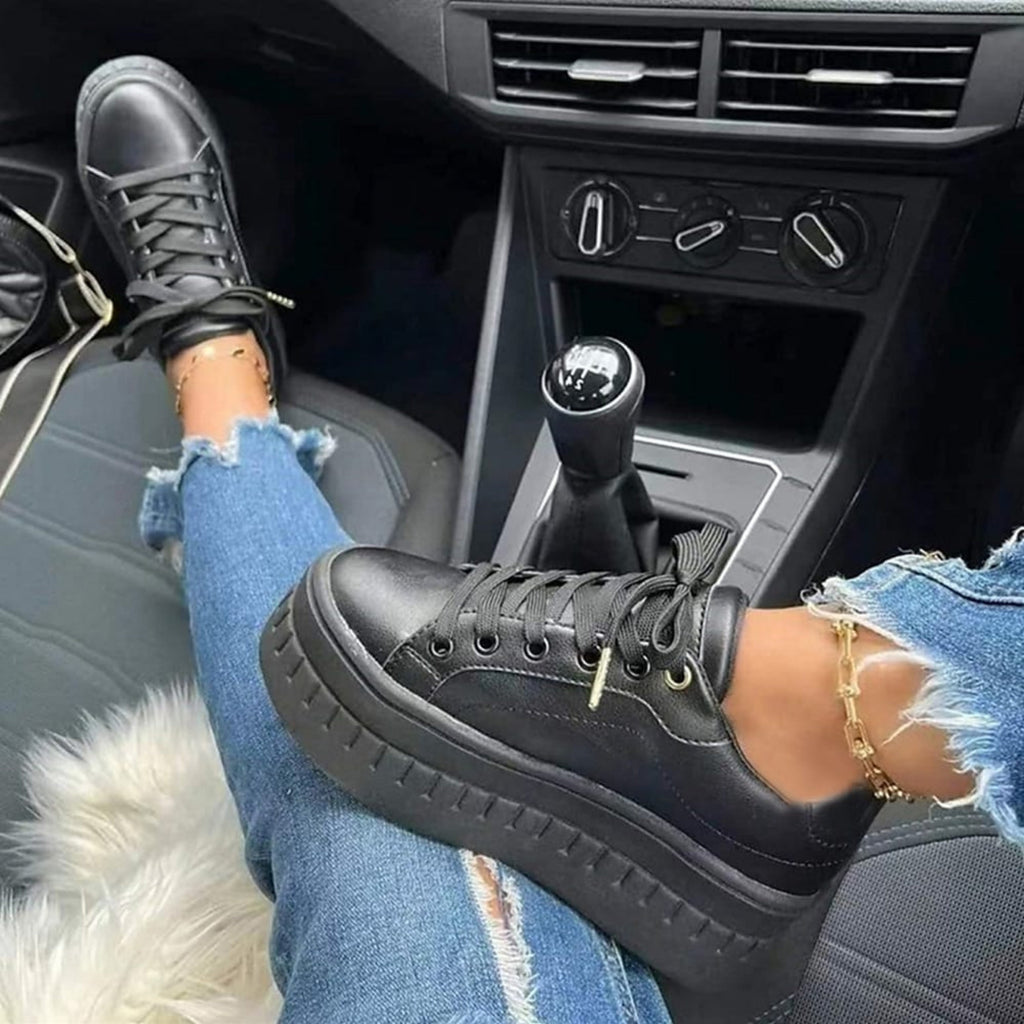 Women's Platform Lace Up Sneakers