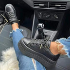 Women's Platform Lace Up Sneakers