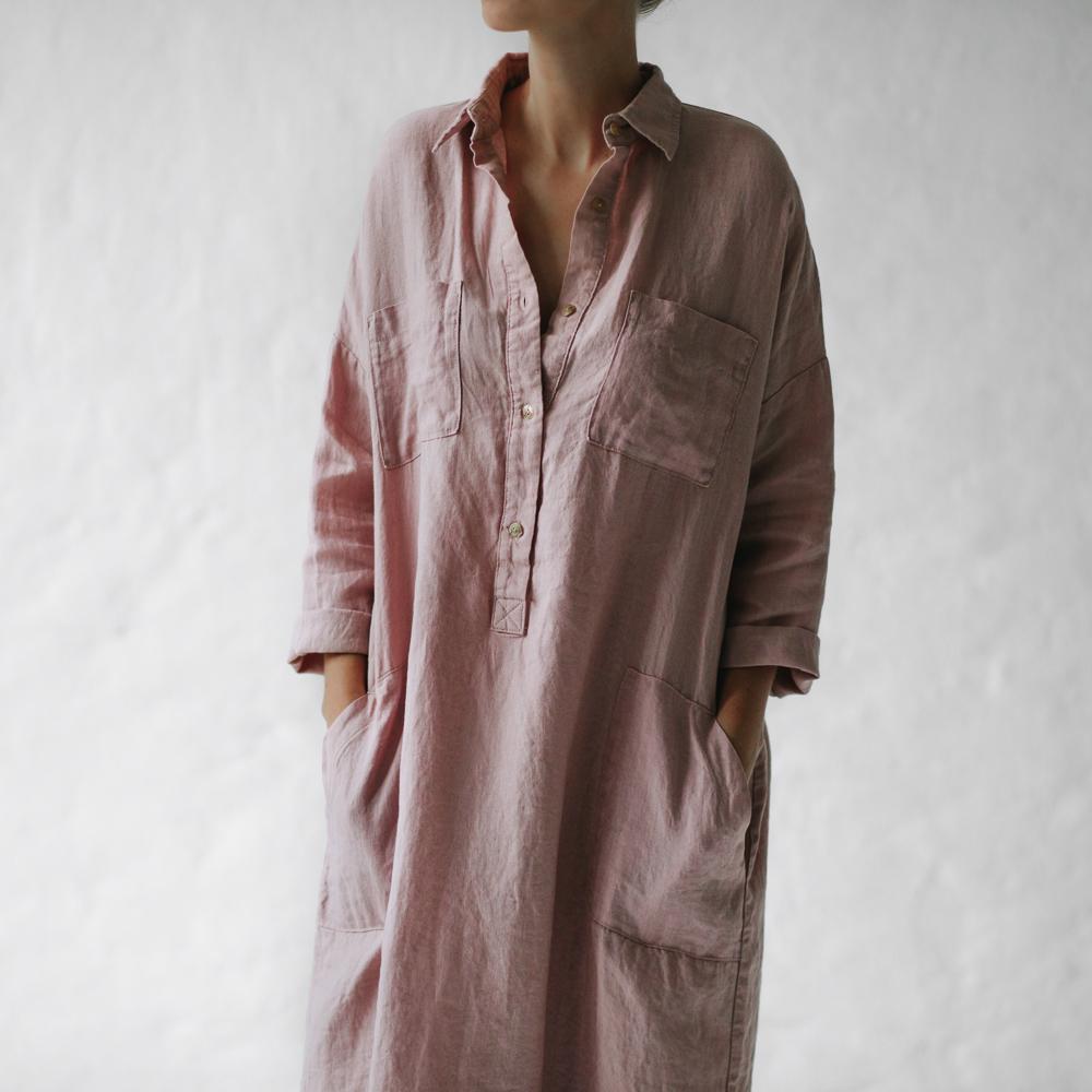 Women’s Relaxed Shirt Midi Dress