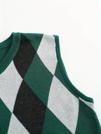 Men’s Stylish Argyle Sweater Vest