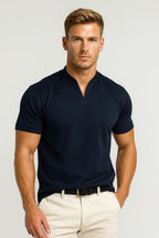 Men's Stand Collar Casual Tee