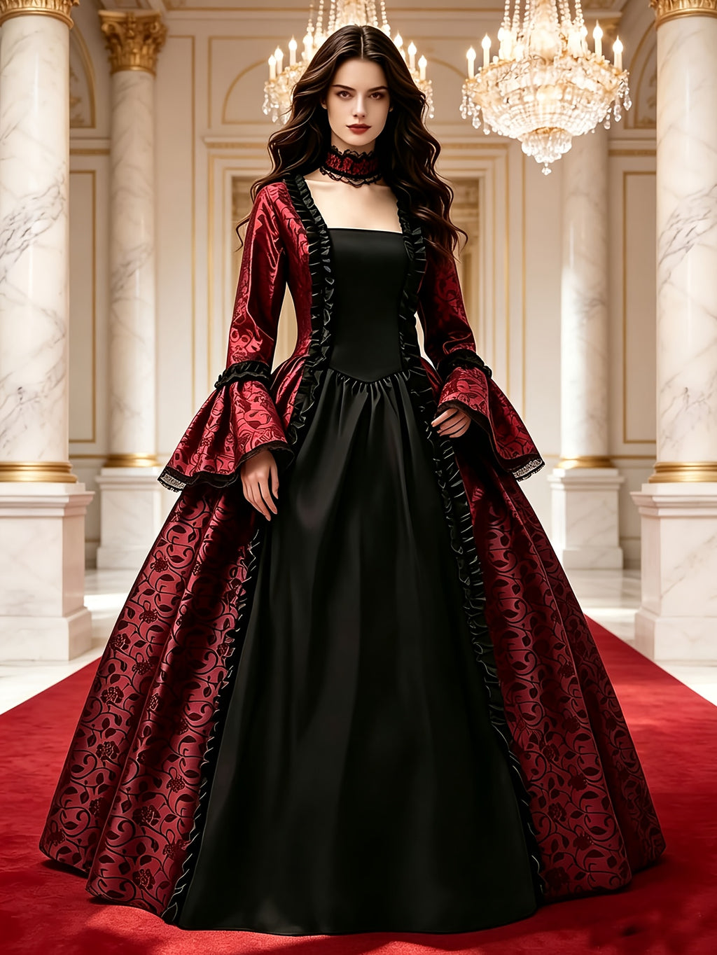 Women’s Halloween Gothic Vampire Costume Dress