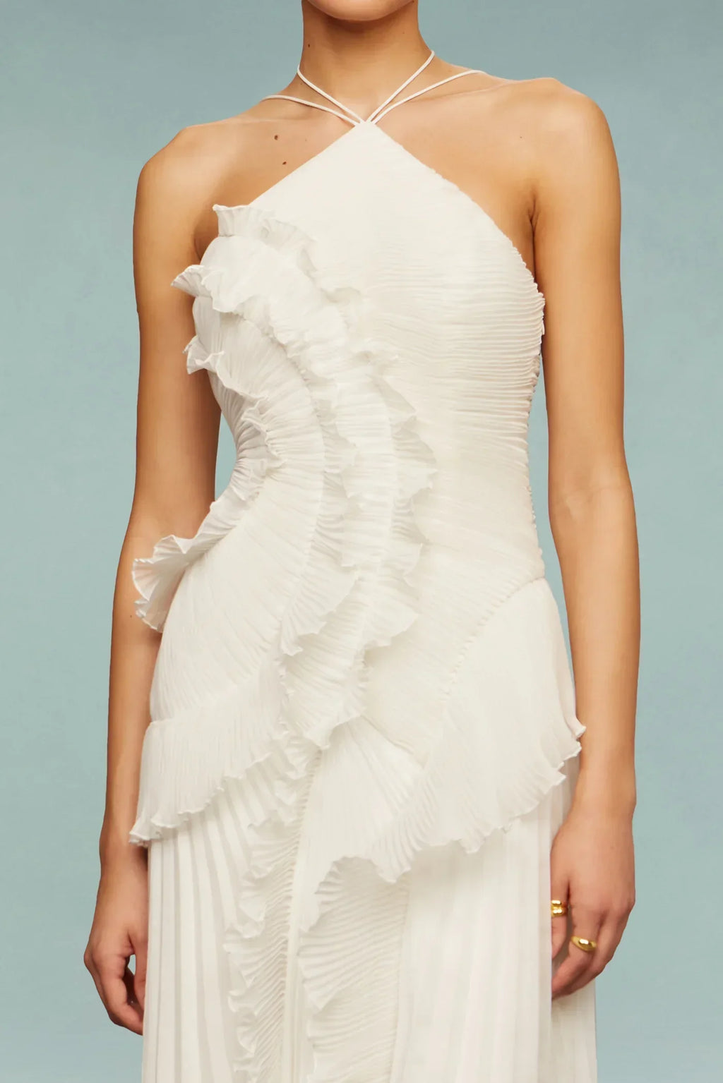 Women's Asymmetric Ruffle Occasion Dress