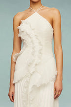 Women's Asymmetric Ruffle Occasion Dress