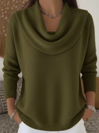 Women's Cowl Neck Knit Sweater