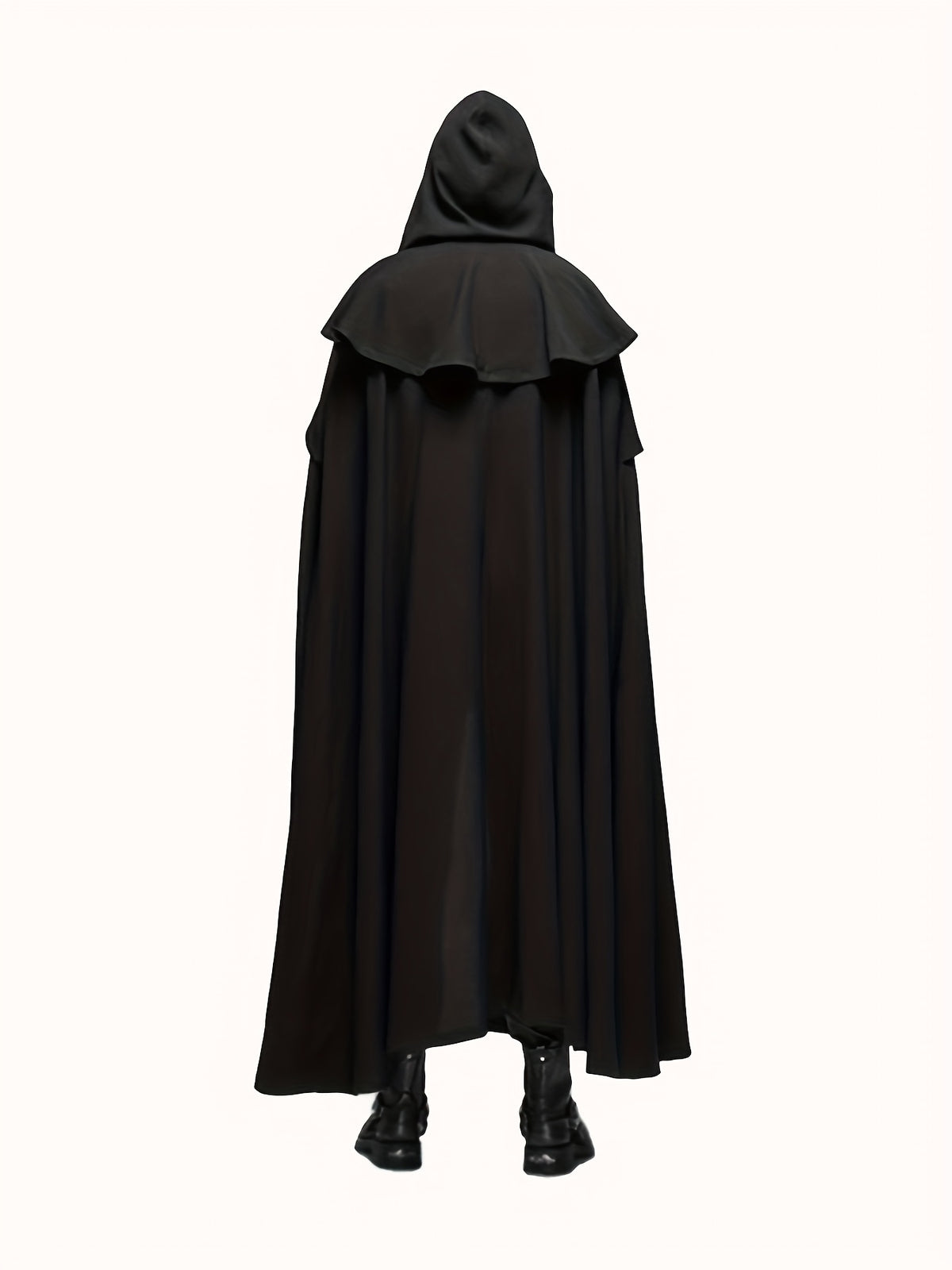 Men’s Halloween Hooded Dark Villain Cape