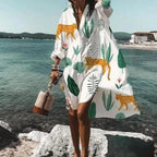 Women’s Oversized Long Sleeve Shirt Dress