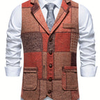 Men’s Formal Patchwork Vest