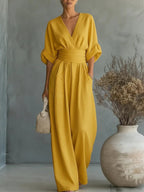 Women's Wrap Maxi Jumpsuit