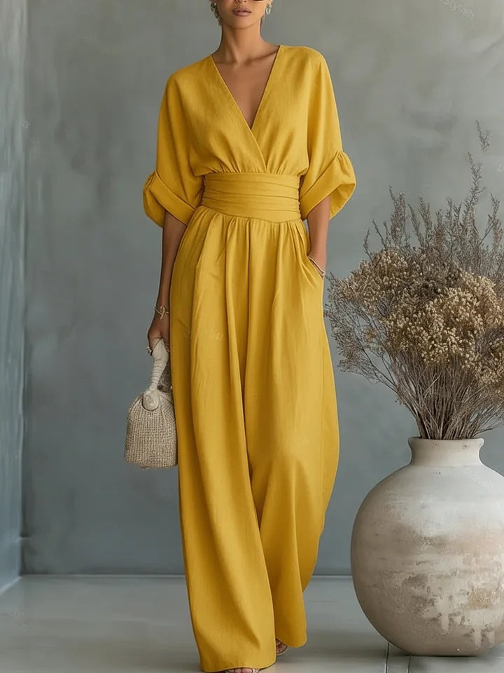 Women's Wrap Maxi Jumpsuit