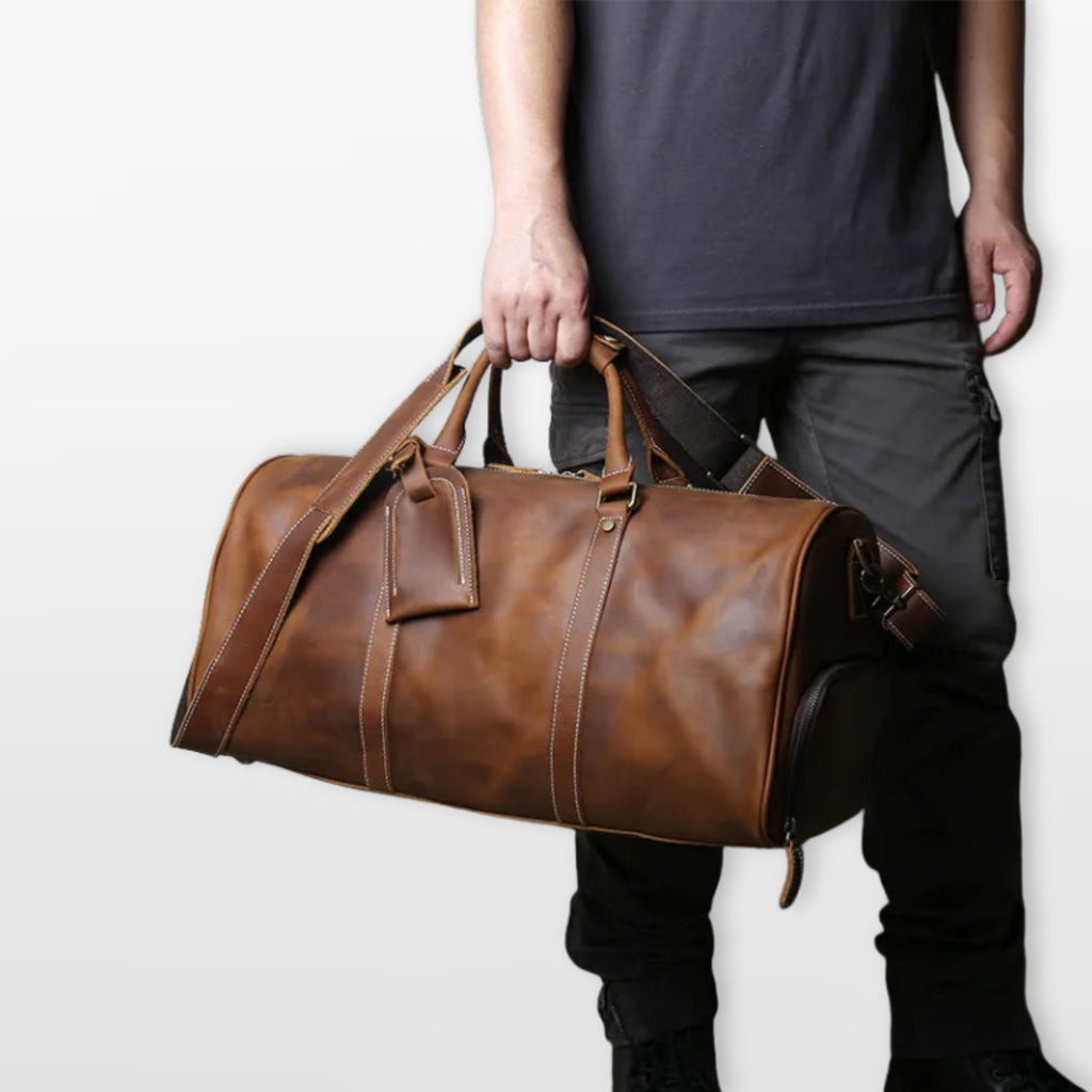 Men’s Travel Duffel Bag Vintage Weekender