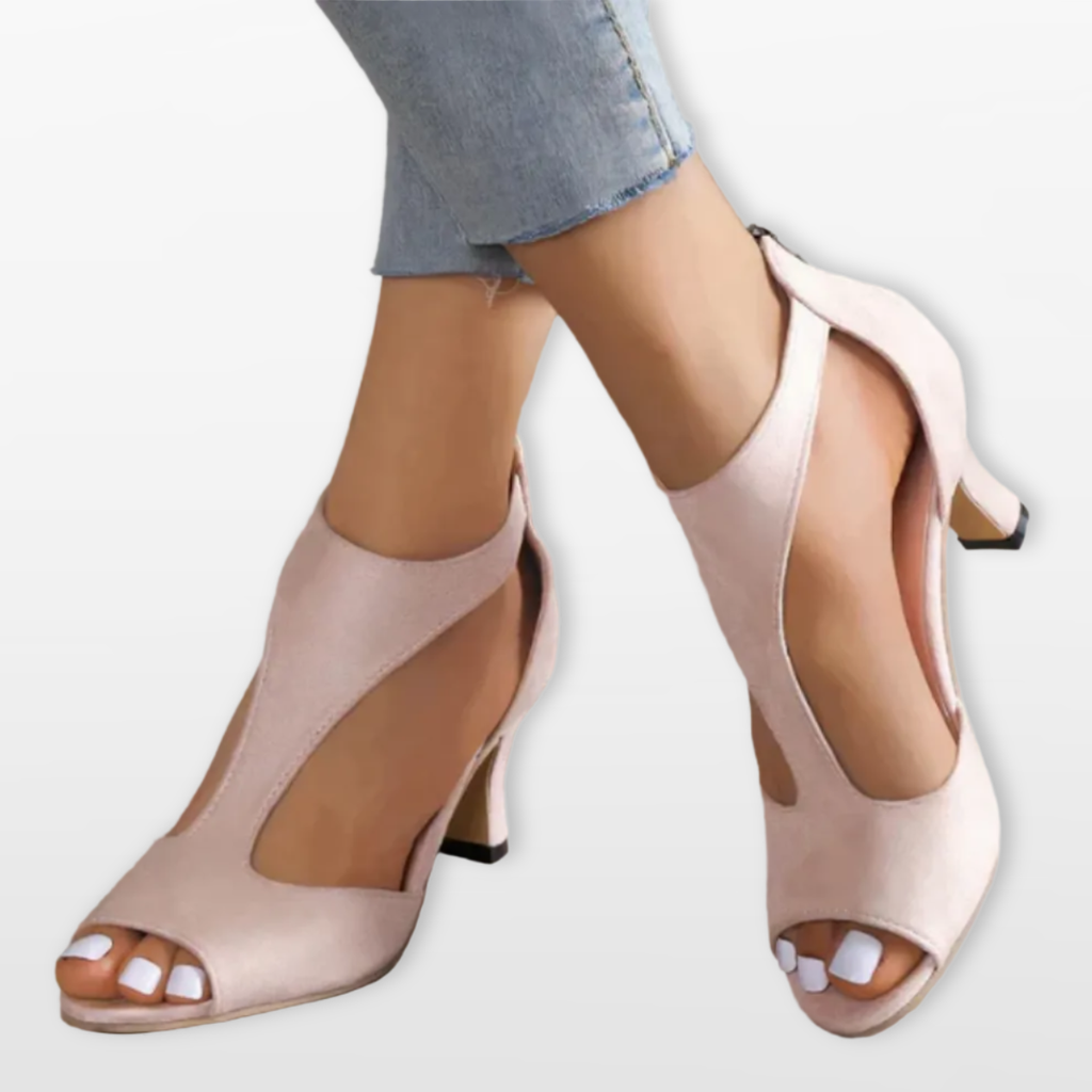 Women Orthopedic Cutout Toe Heels