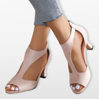 Women Orthopedic Cutout Toe Heels