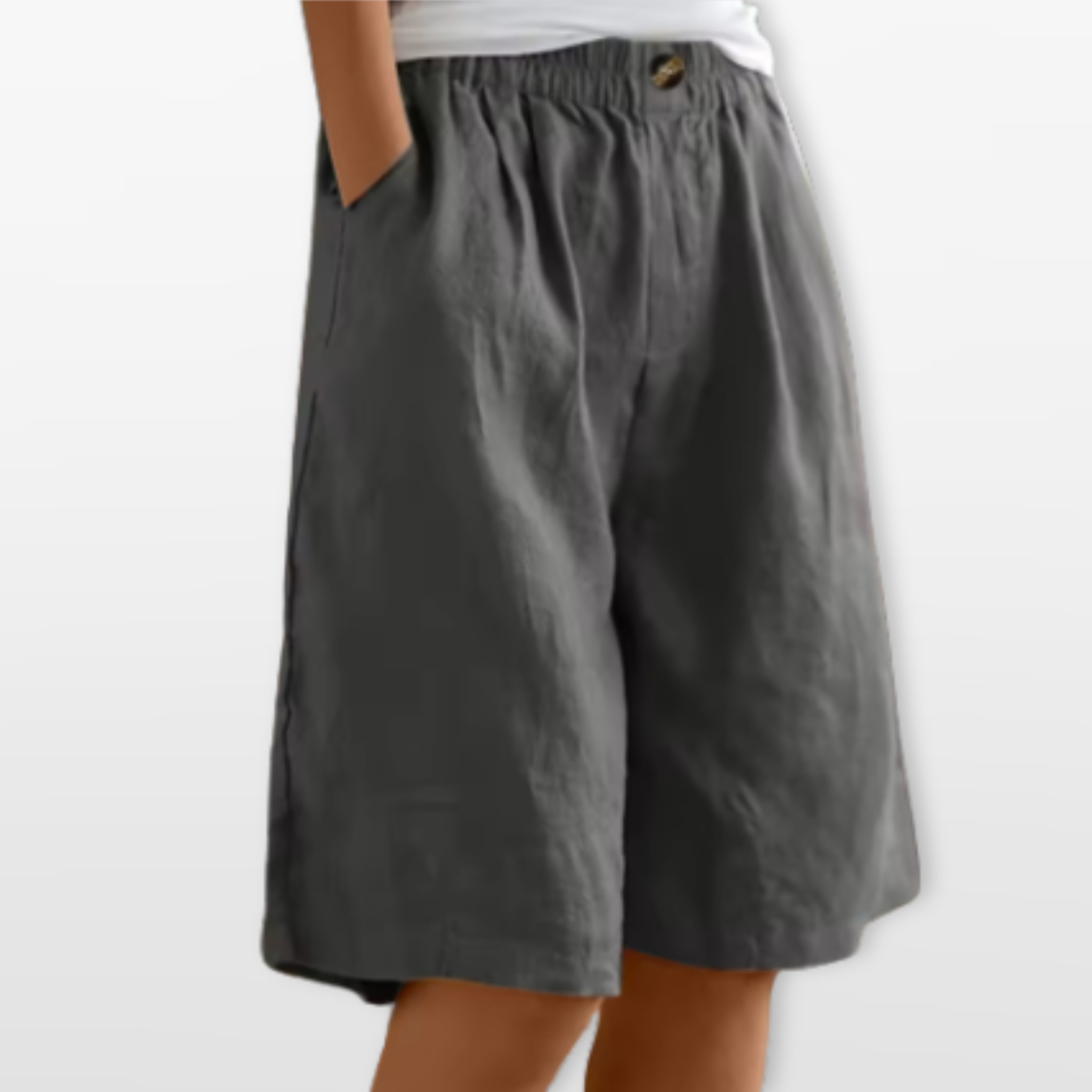 Women’s Wide Leg Shorts Elastic Waist