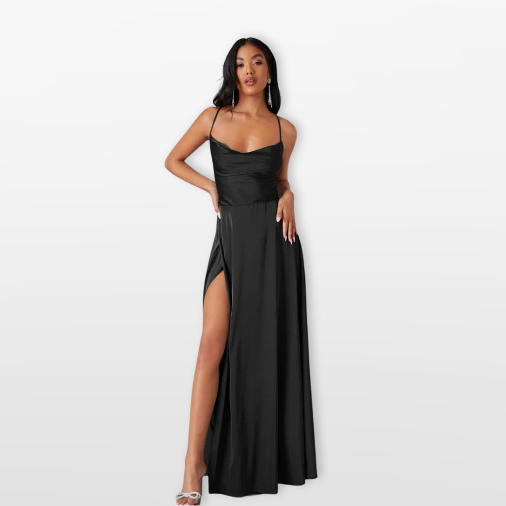 Women’s Maxi Dress Side Slit Elegant