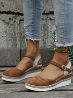 Women's Platform Espadrille Buckle Sandals