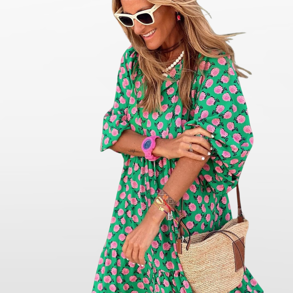 Women Boho Midi Summer Dress