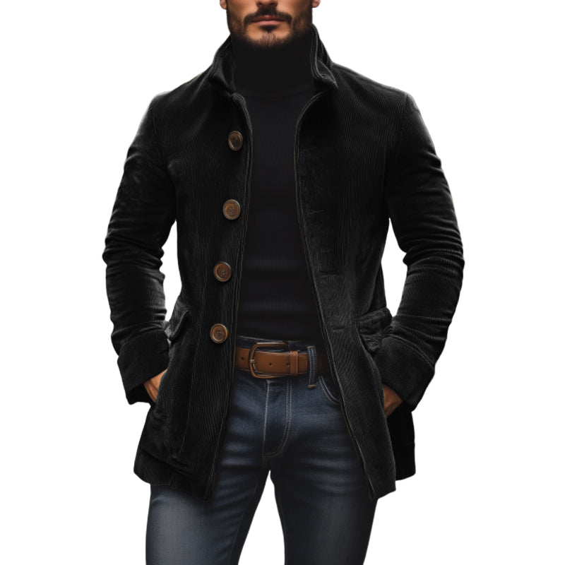 Men’s Button-Front Corduroy Jacket