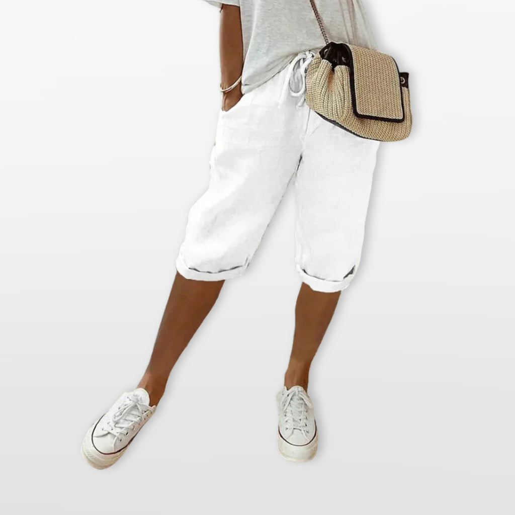 Women’s Drawstring Pants Loose Fit Cropped
