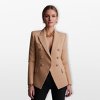 Women Double Breasted Blazer Structured Elegant