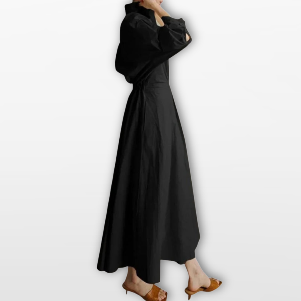 Women Structured Midi Dress Tailored Elegance