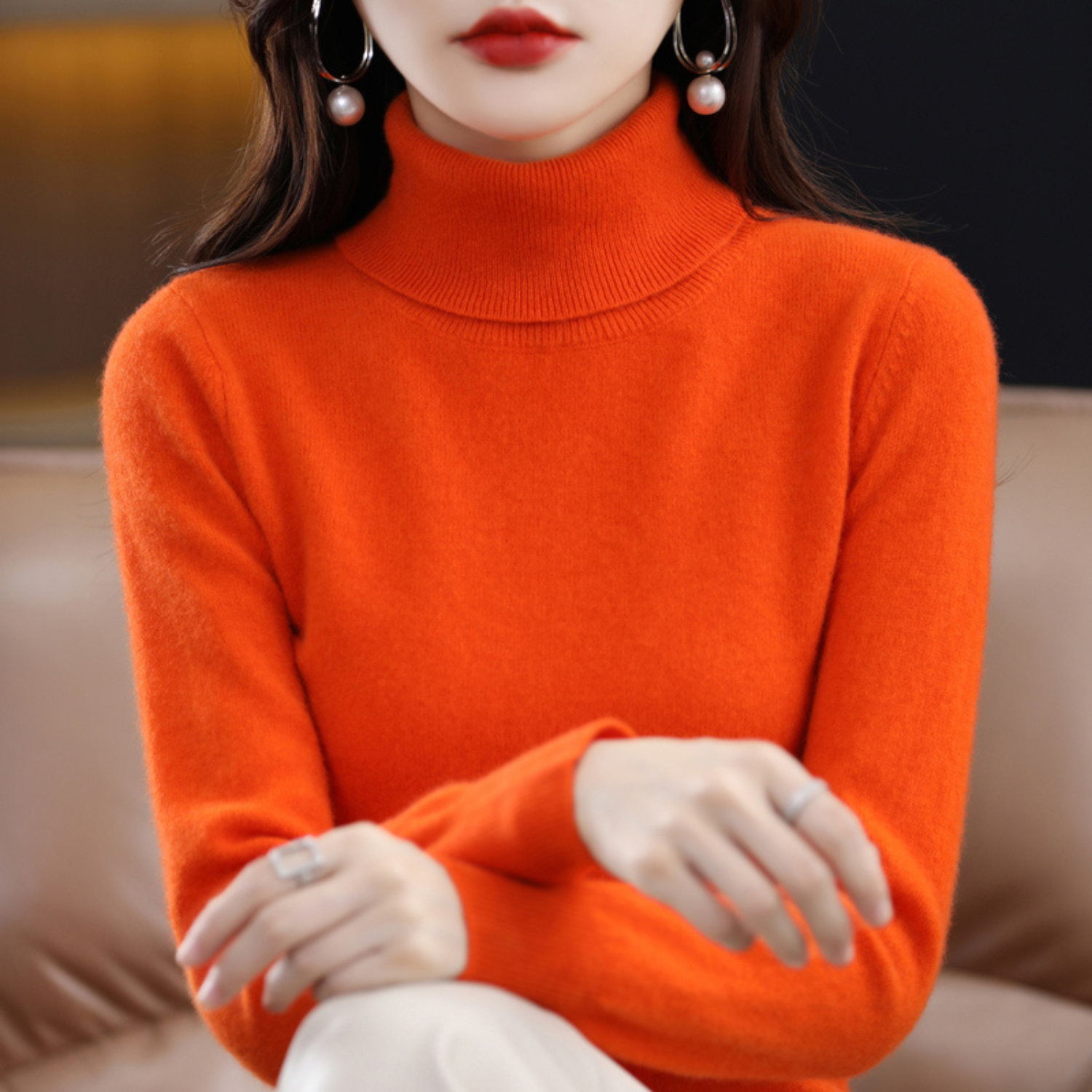 Women’s Knit Turtleneck Sweater