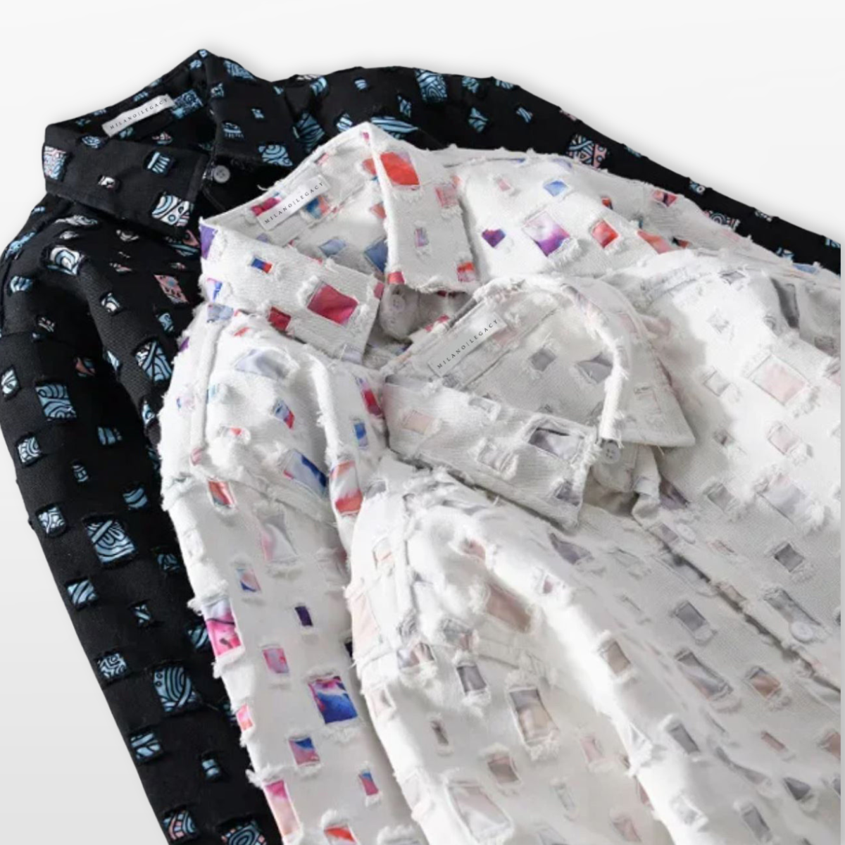Men Patterned Casual Button Down Shirt