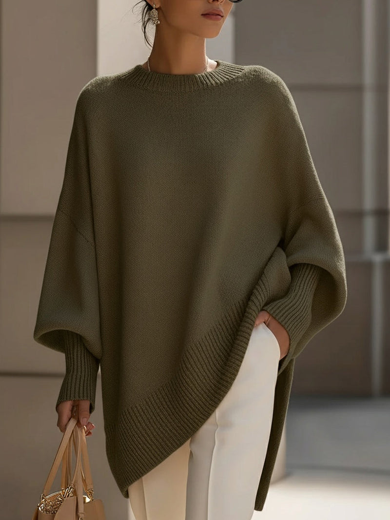 Women's Oversized Batwing Knit Sweater