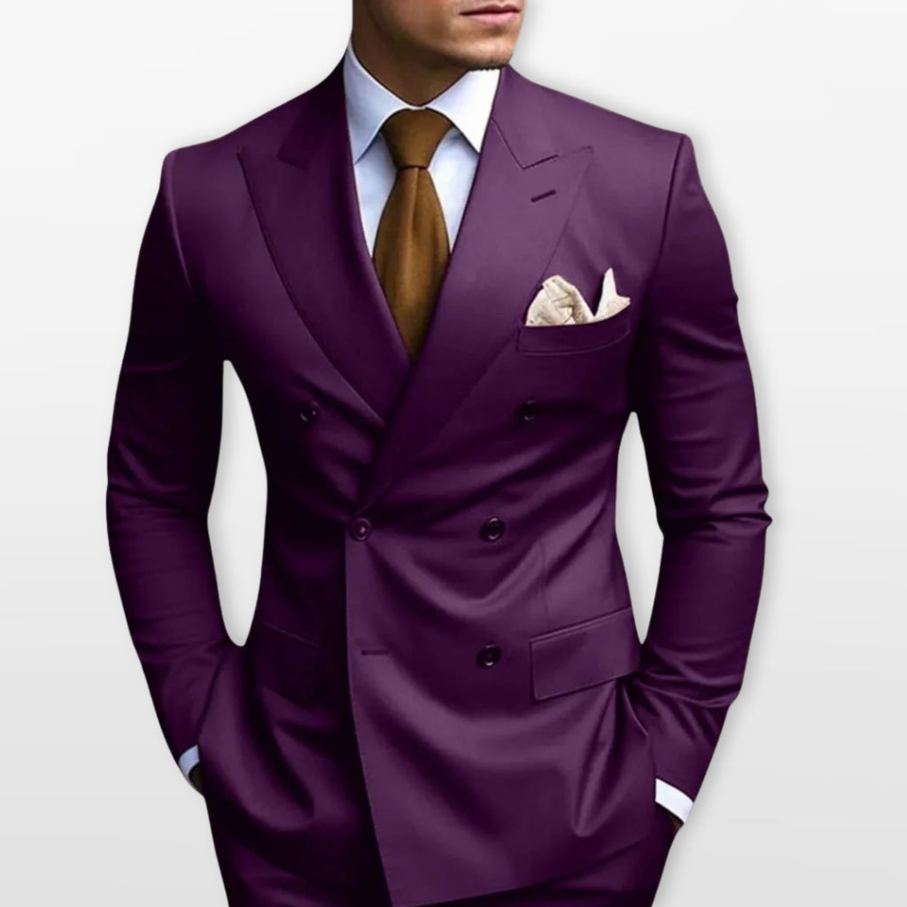 Men’s Double Breasted Suit Slim Fit Tailored