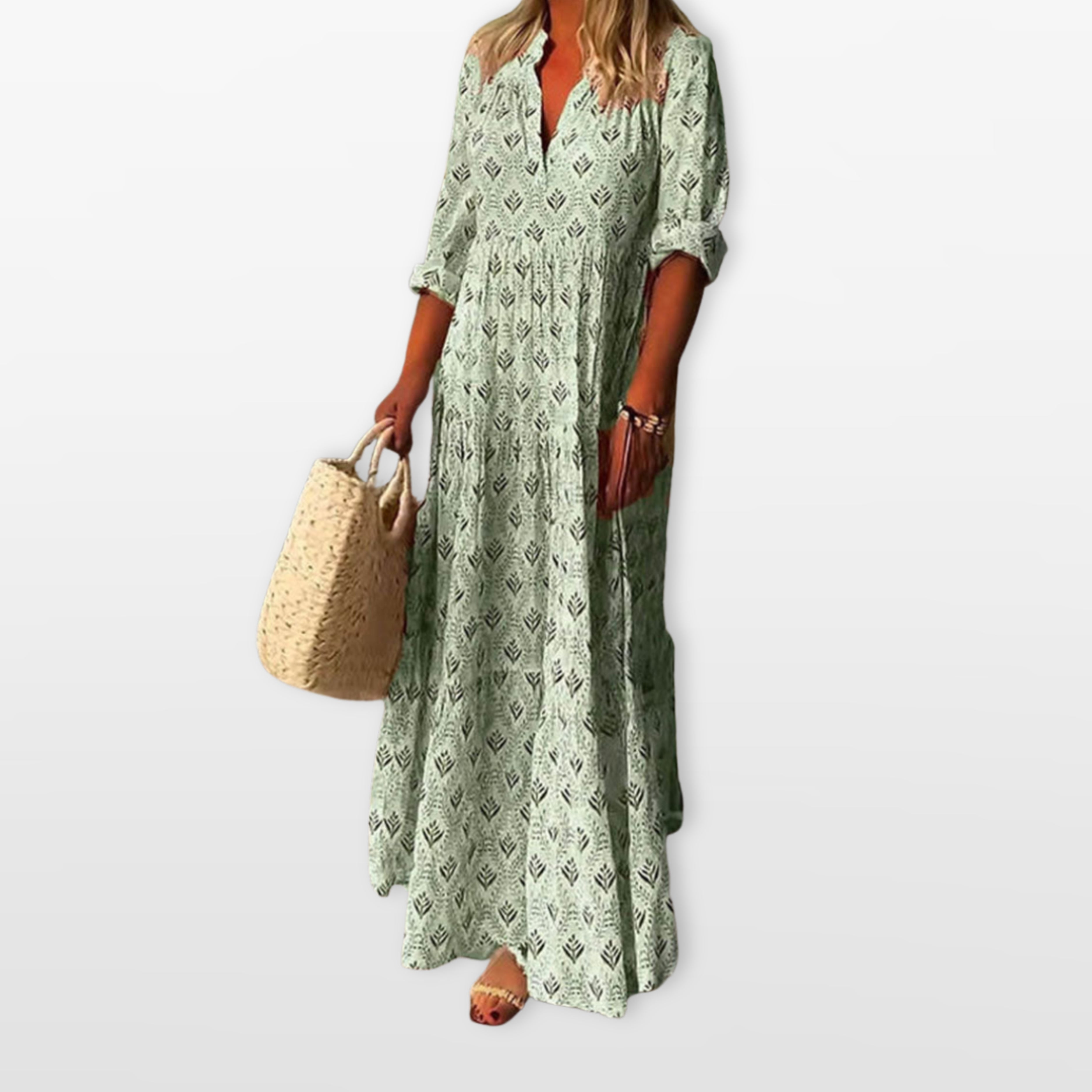 Women’s Printed Maxi Dress Relaxed Fit