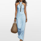 Women’s Halter Maxi Dress Elegant Vacation