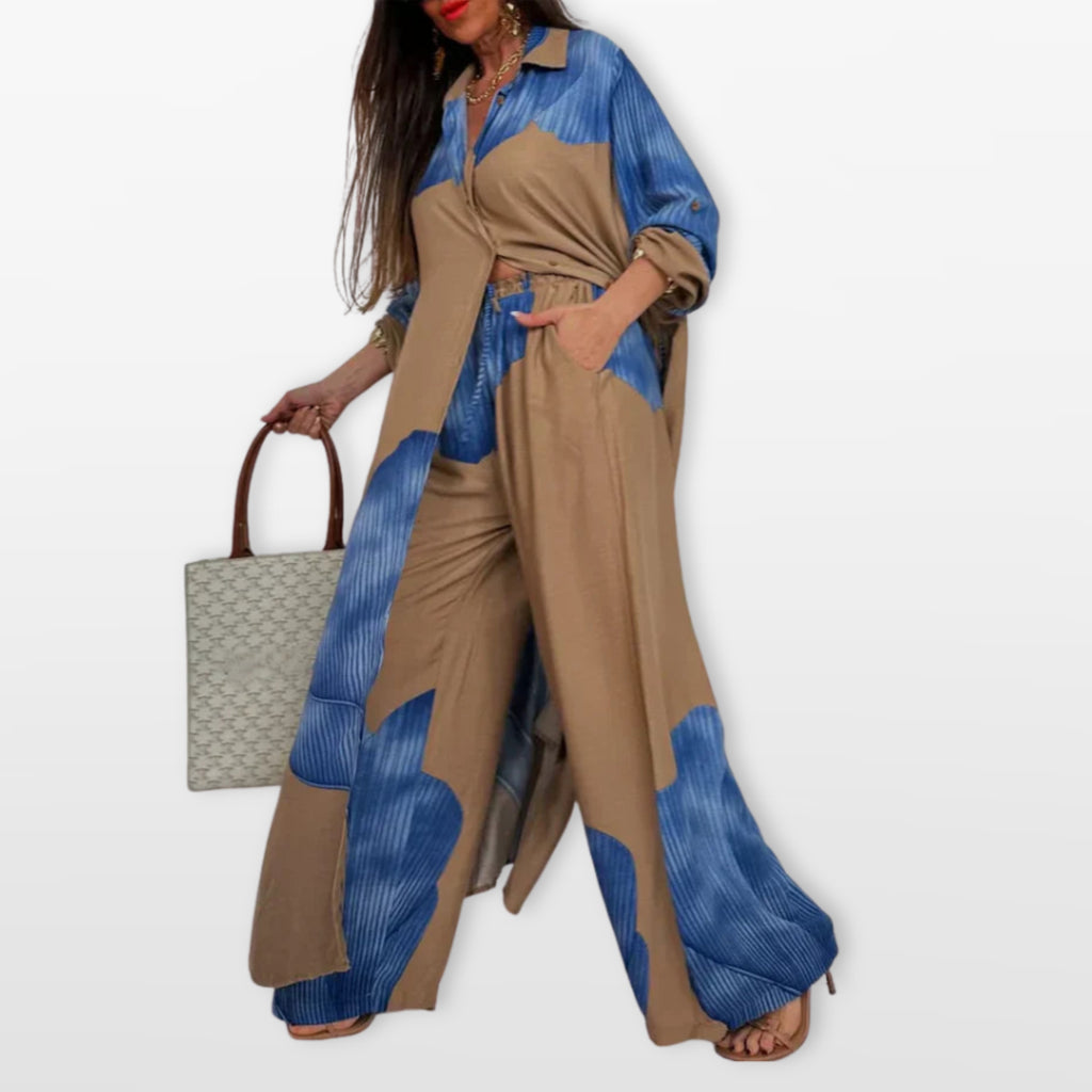 Women’s Boho Shirt And Pants Set