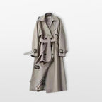 Women’s Long Trench Coat Tailored Belted