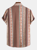 Men’s Relaxed Elephant Print Resort Shirt