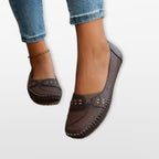 Women Perforated Slip On Loafers