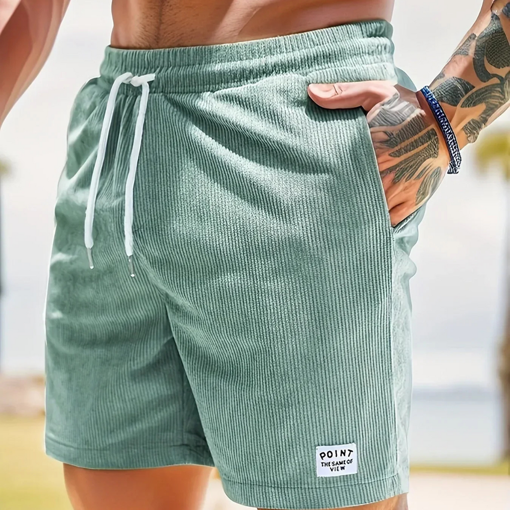 Men's Corduroy Drawstring Shorts