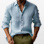 Men’s Casual Linen Button Shirt