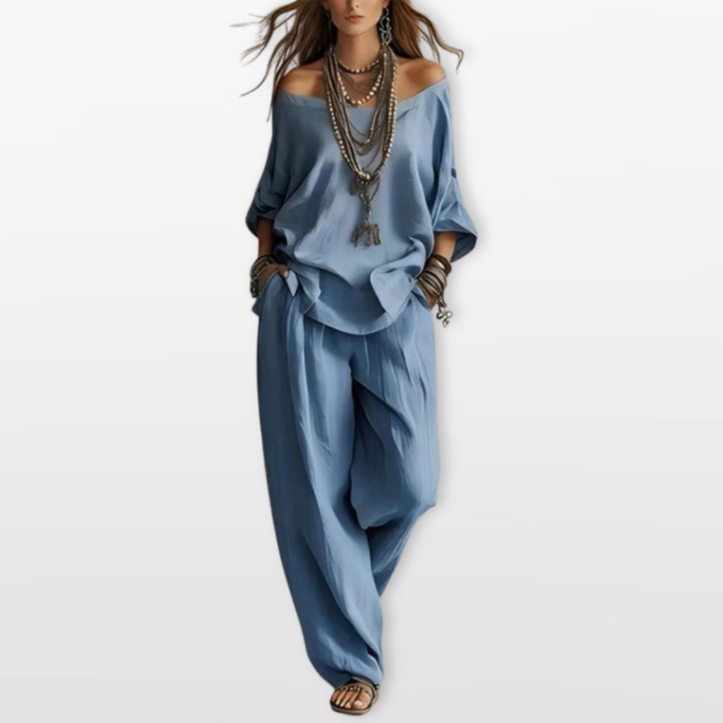 Women’s Two Piece Wide Leg Set