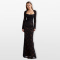 Women Lace Bodycon Maxi Dress