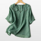Women’s Button Front Blouse Relaxed Fit