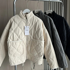 Women’s Quilted Zip Jacket With Patch Pockets