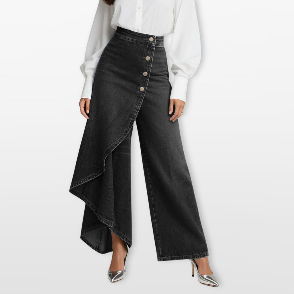 Women’s High Waisted Wide Leg Denim Pants