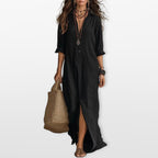 Women’s Loose Maxi Shirt Dress