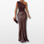 Women One Shoulder Elegant Evening Dress