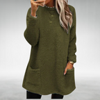 Women’s Textured Pocket Tunic Sweater