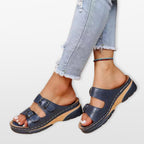 Women’s Platform Sandals Buckle Strap Slides